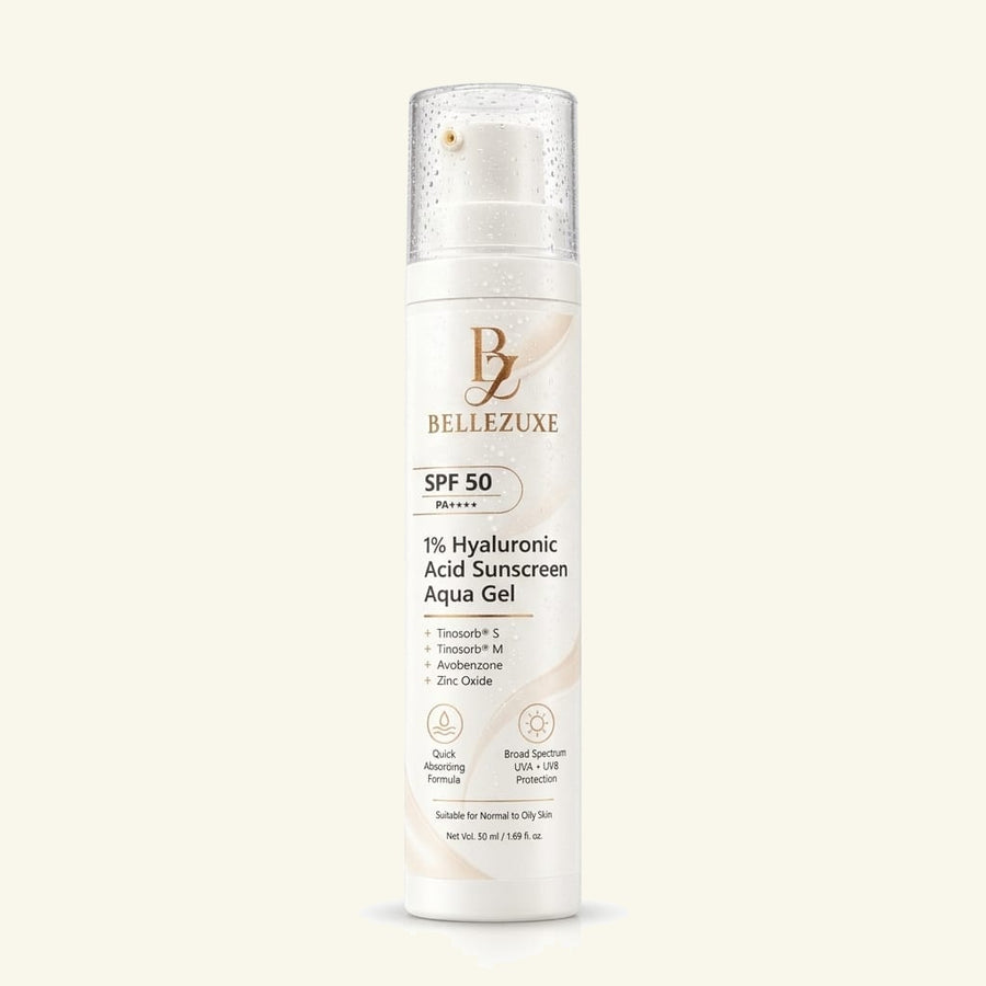 SPF 50 Aqua Gel Sunscreen with Hyaluronic Acid | Bellezuxe – Bellezuxe ...