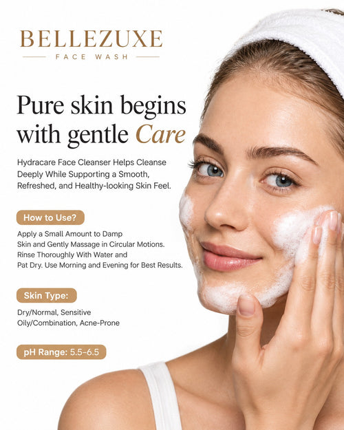 BELLEZUXE Foaming Gel Facewash with Niacinamide, Salicylic Acid & Kojic Acid – 100ml
