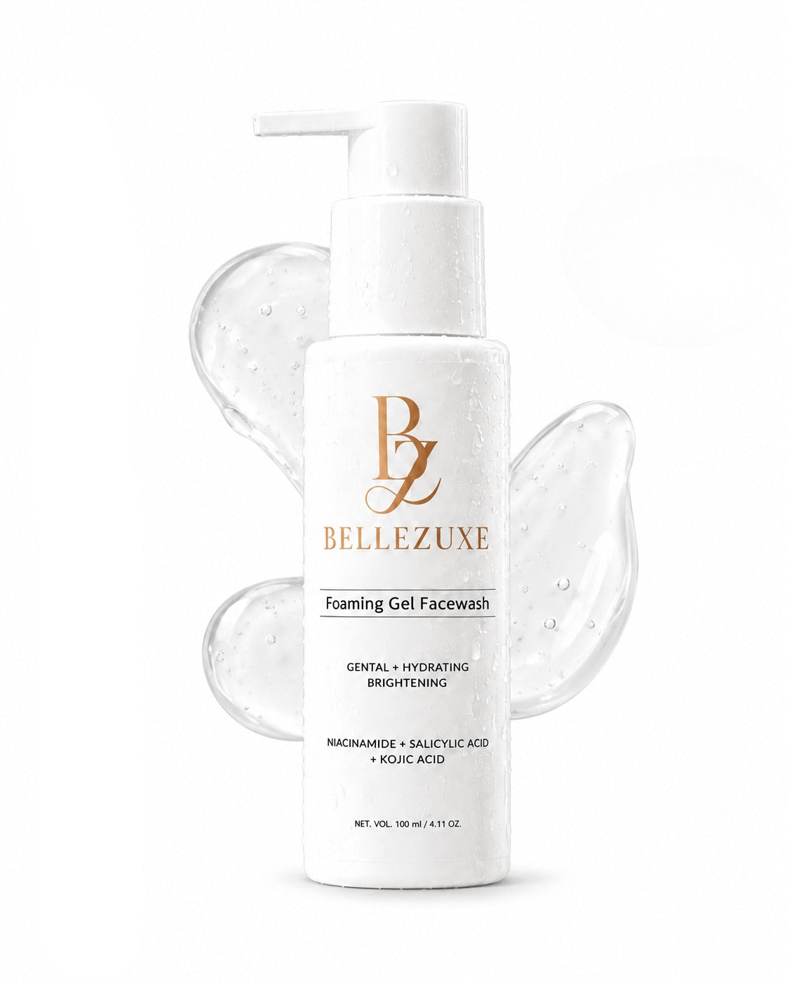 BELLEZUXE Foaming Gel Facewash with Niacinamide, Salicylic Acid & Kojic Acid – 100ml