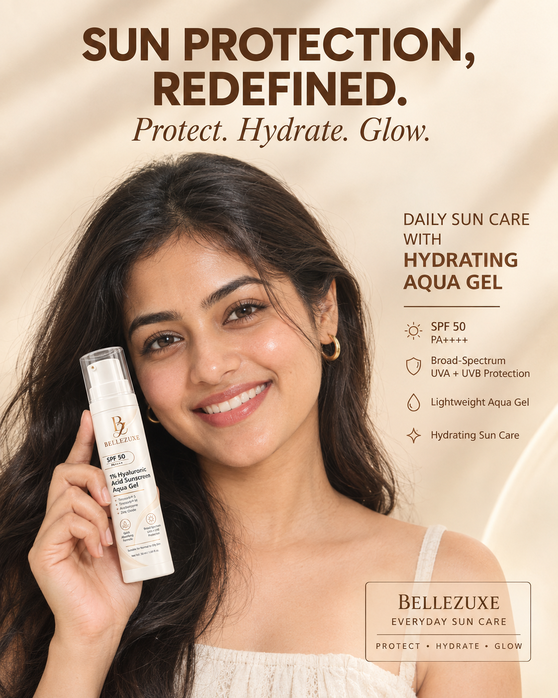 SPF 50+ Sunscreen Auqa Gel